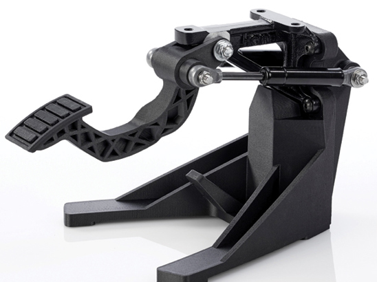 Stratasys FDM Nylon CF12 Carbon Fiber 3D printed Brake Pedal